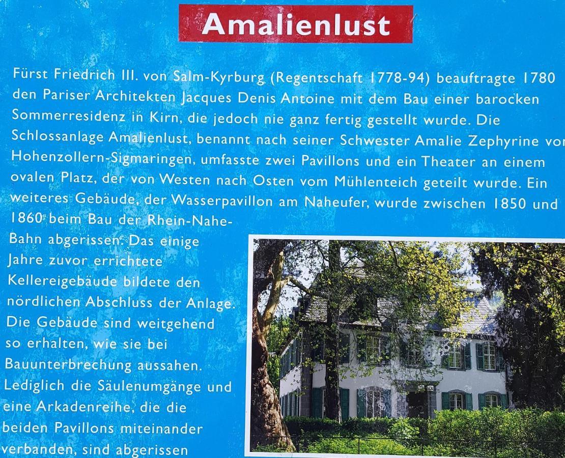 Ehem. Sommerresidenz Von Fuerst Friedrich Iii. App.1 Und App.2 Kirn Exteriér fotografie